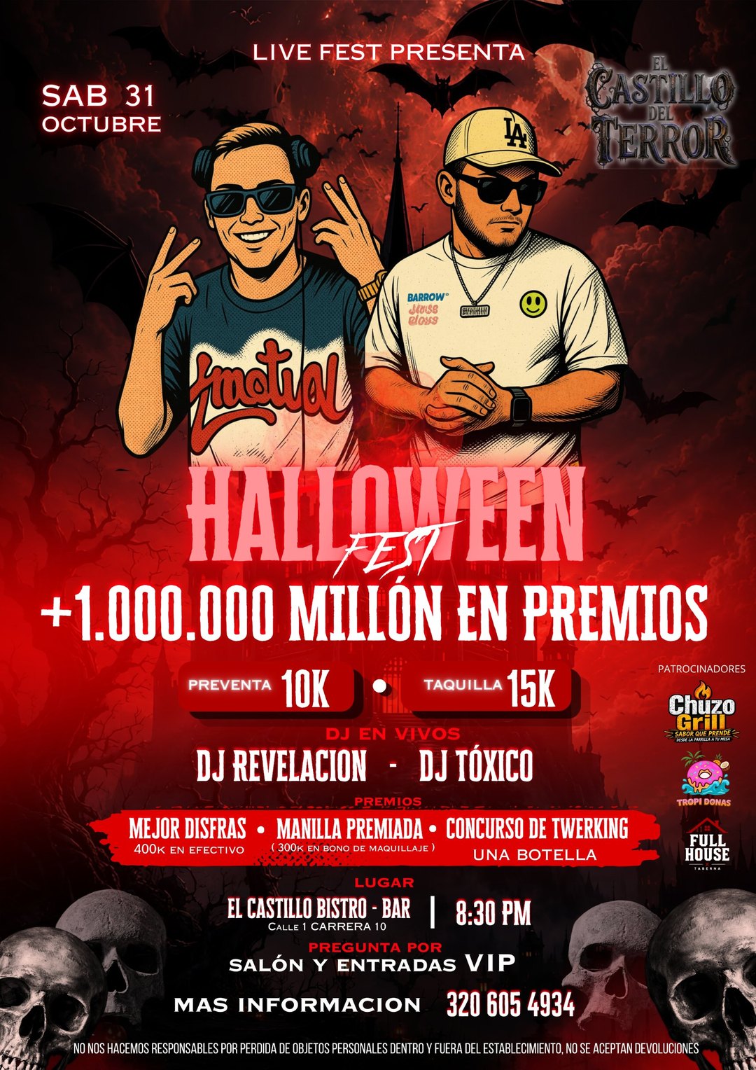 Flayer El Castillo del Terror